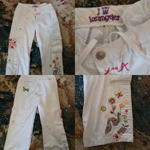 Size small Johnny Was Embrodiered capri pants